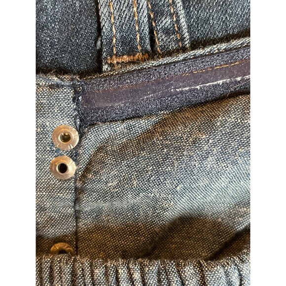 Guess‎ Denim Strapless Smocked Back Dress S Blue 100% Cotton Coquette - Picture 8 of 9